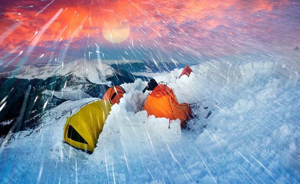 Snowstorms in a Tent