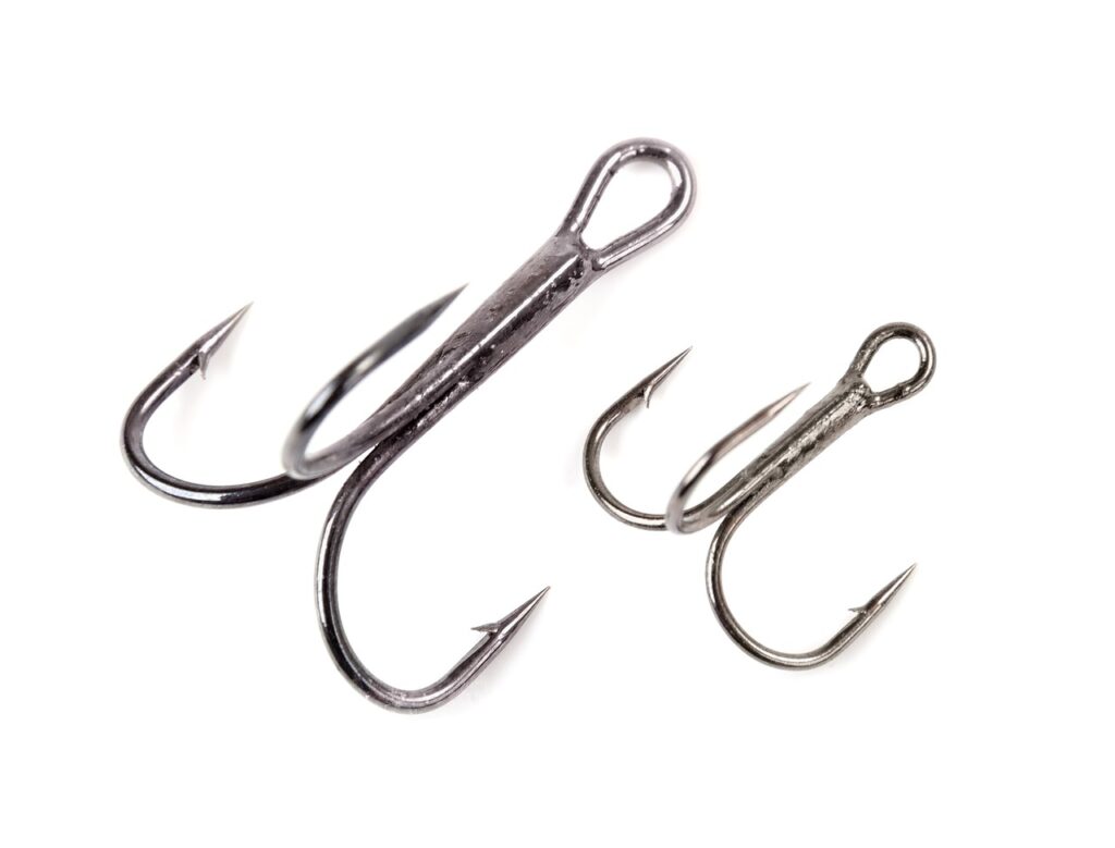 Small sized fishing hooks