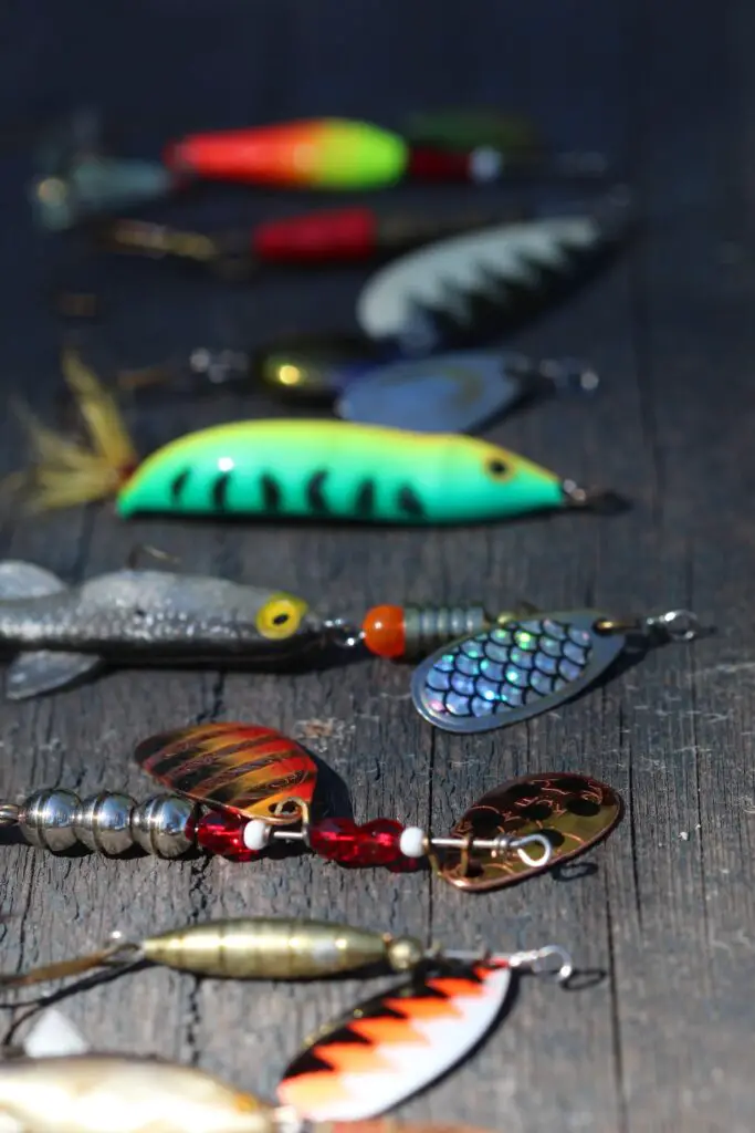Colorful fish lures