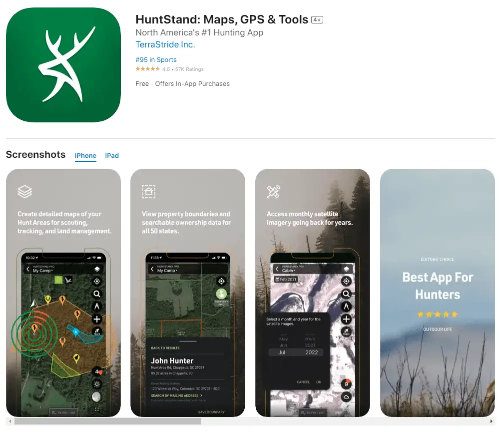 HuntStand app download page