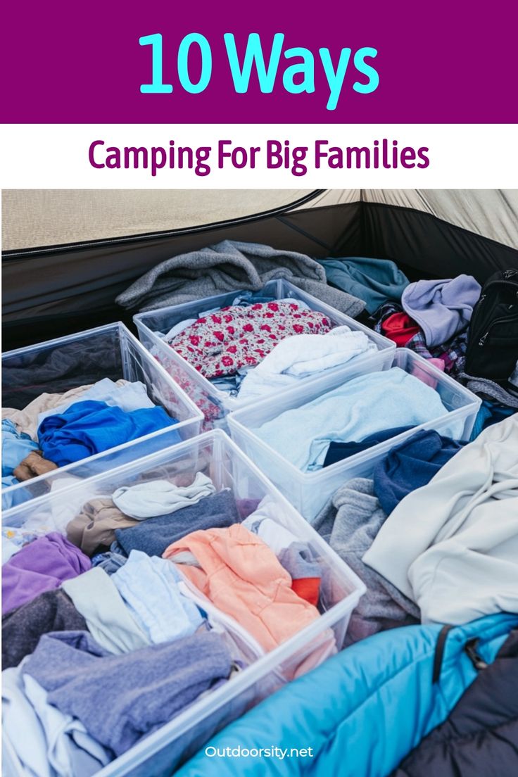 Camping for big families