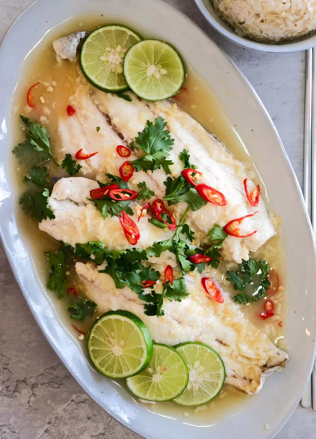 14-Oven-Steamed Fish with Garlic, Ginger and Lime-Steamed-Fish-jpg Oven-Steamed Fish with Garlic, Ginger and Lime