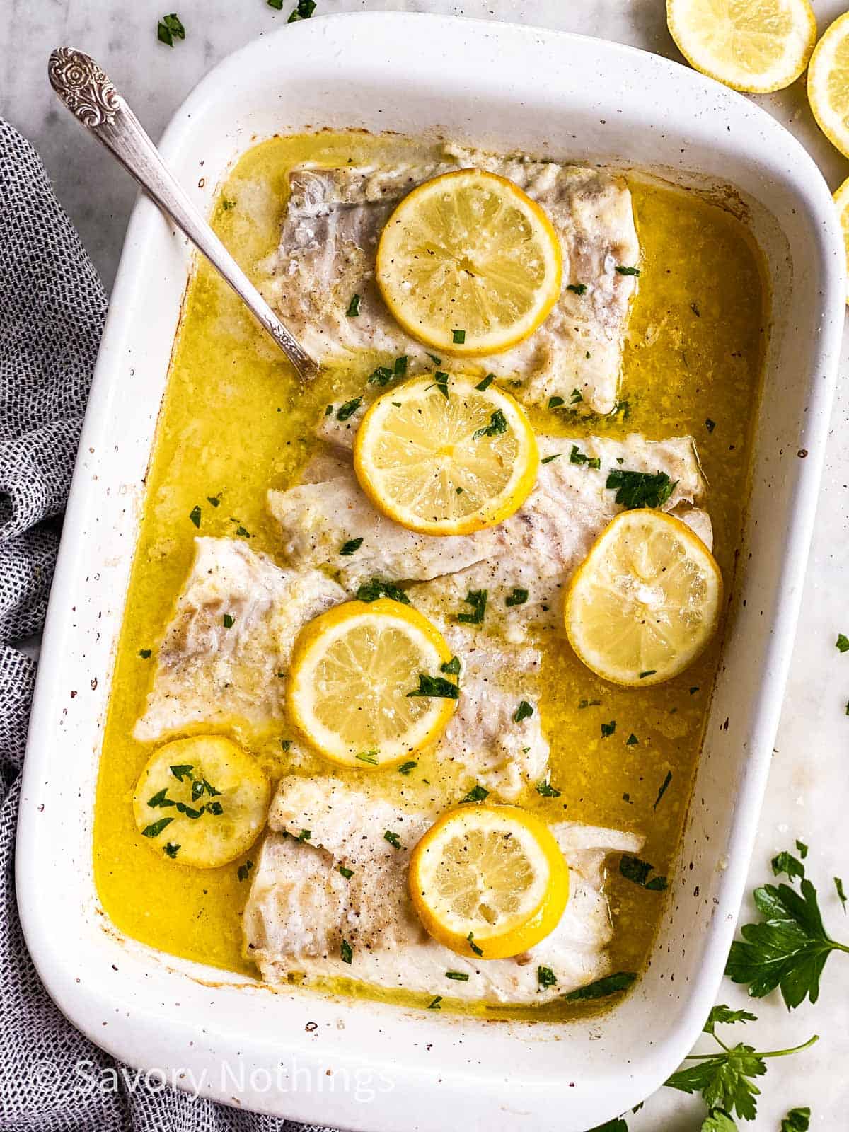 3-Garlic Butter Lemon Baked Cod-lemon-baked-cod-image-2 Garlic Butter Lemon Baked Cod
