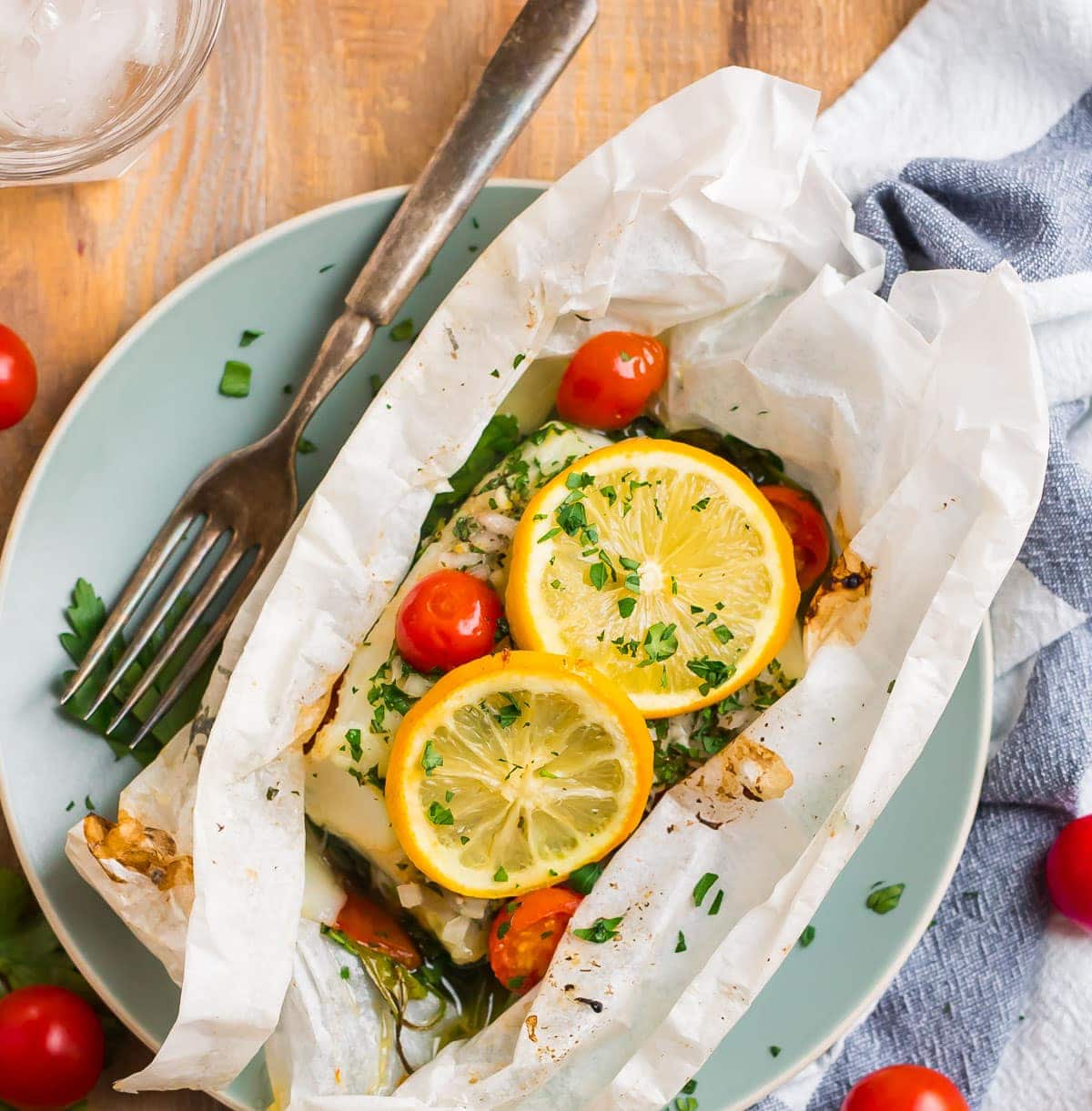 2-Fish En Papillote (Easy Baked Fish in Parchment)-Baked-Fish-En-Papillote Fish En Papillote (Easy Baked Fish in Parchment)