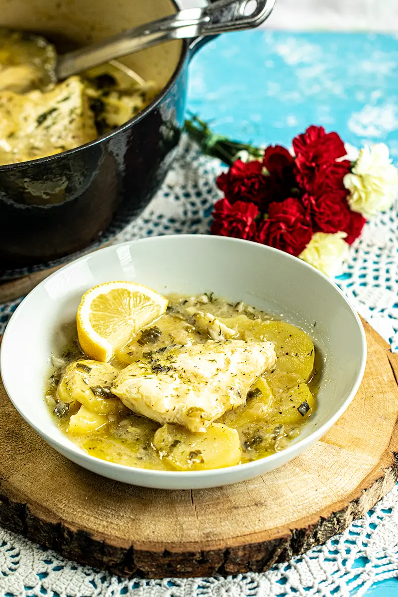 Lemony Cod & Potato Stew