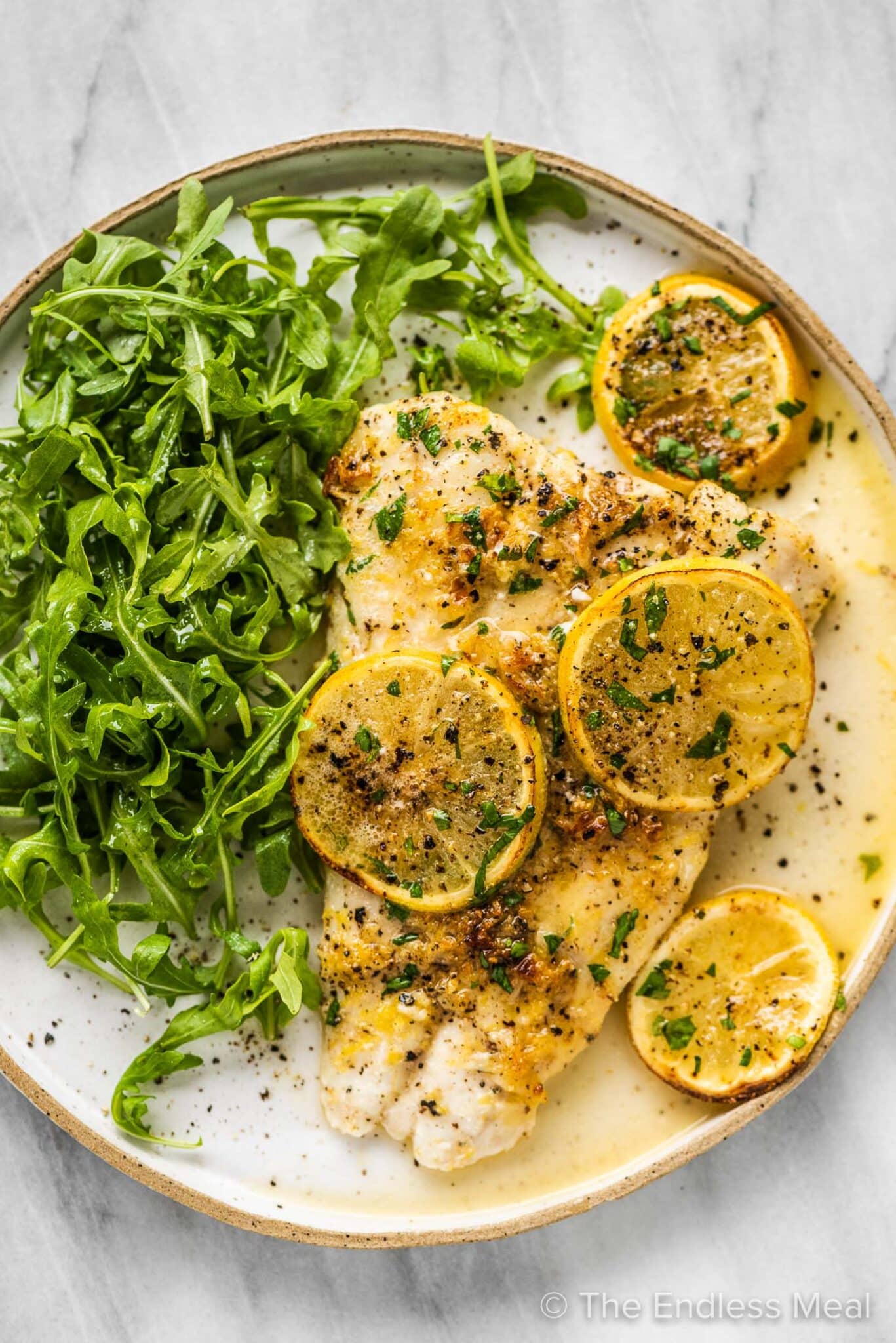 Baked Fish With Lemon Garlic Butter