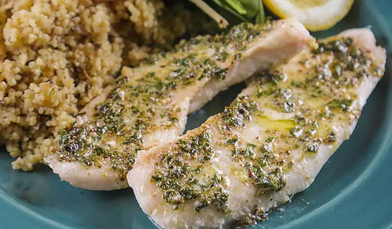 Crappie with French Herb Butter