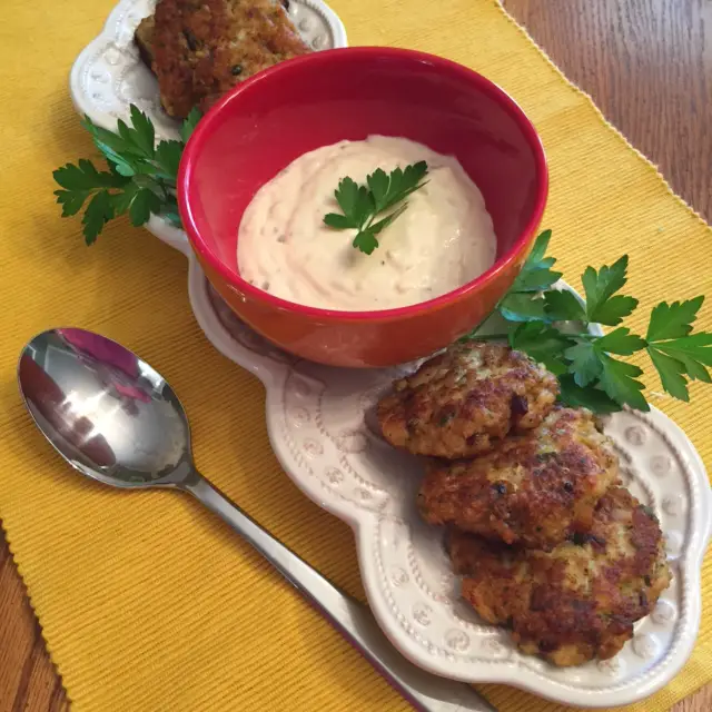 Fish Cakes Made With Sacalait