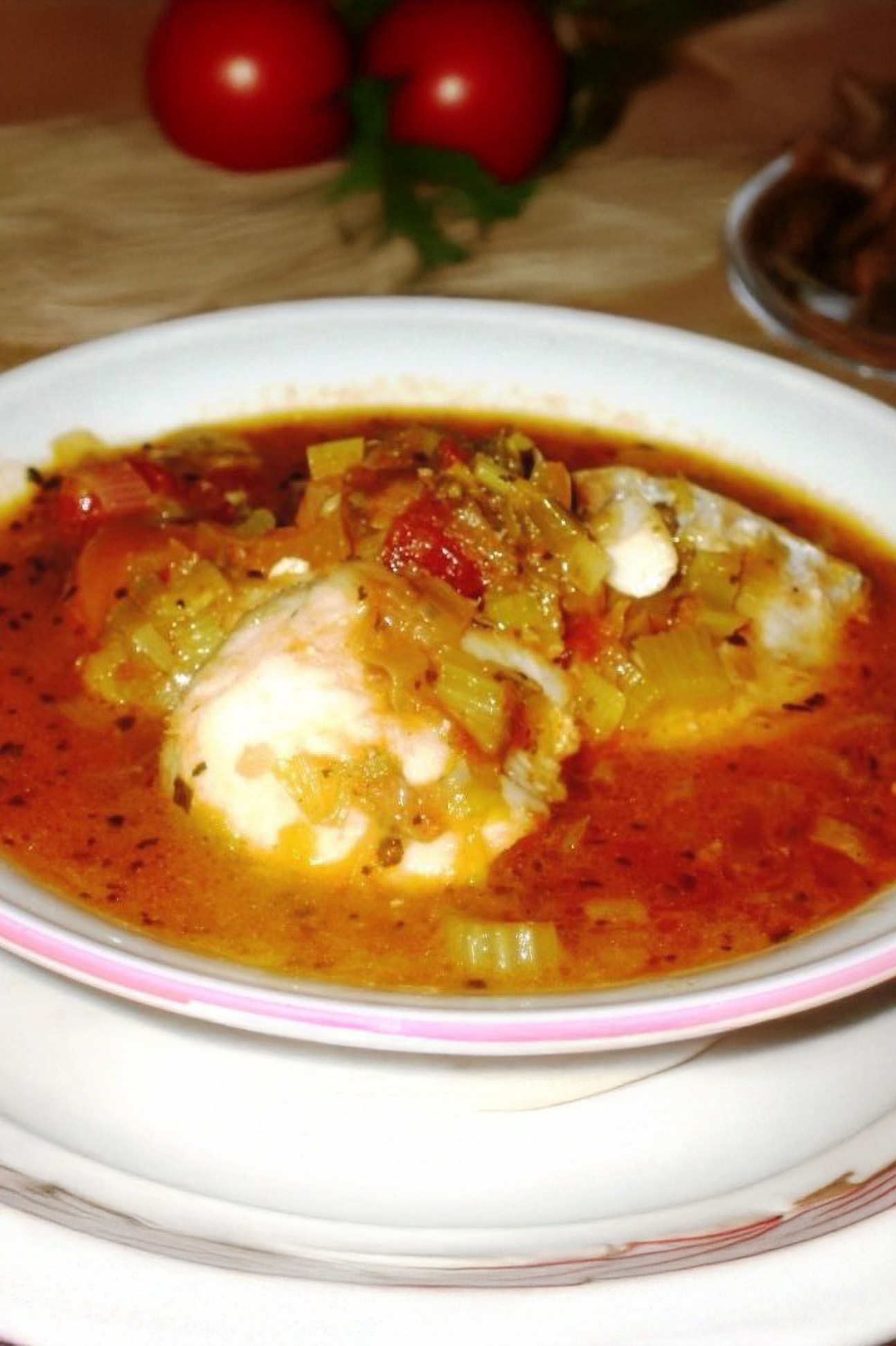 Mediterranean White Fish & Leek Stew