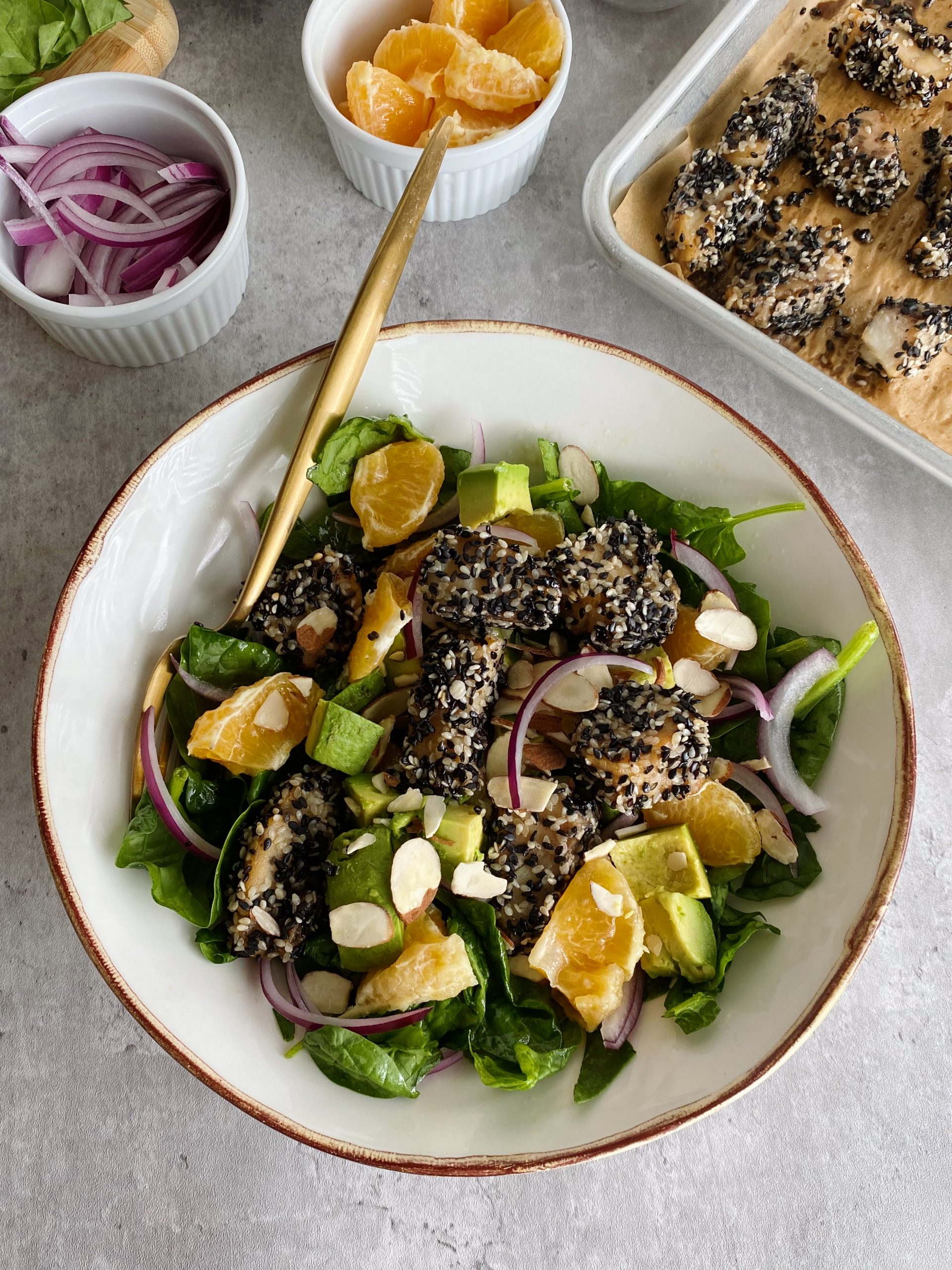 Sesame-Crusted Cod Bites