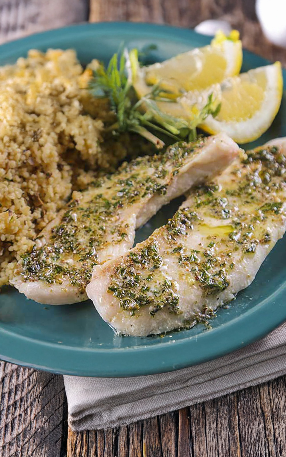 Crappie With French Herb Butter