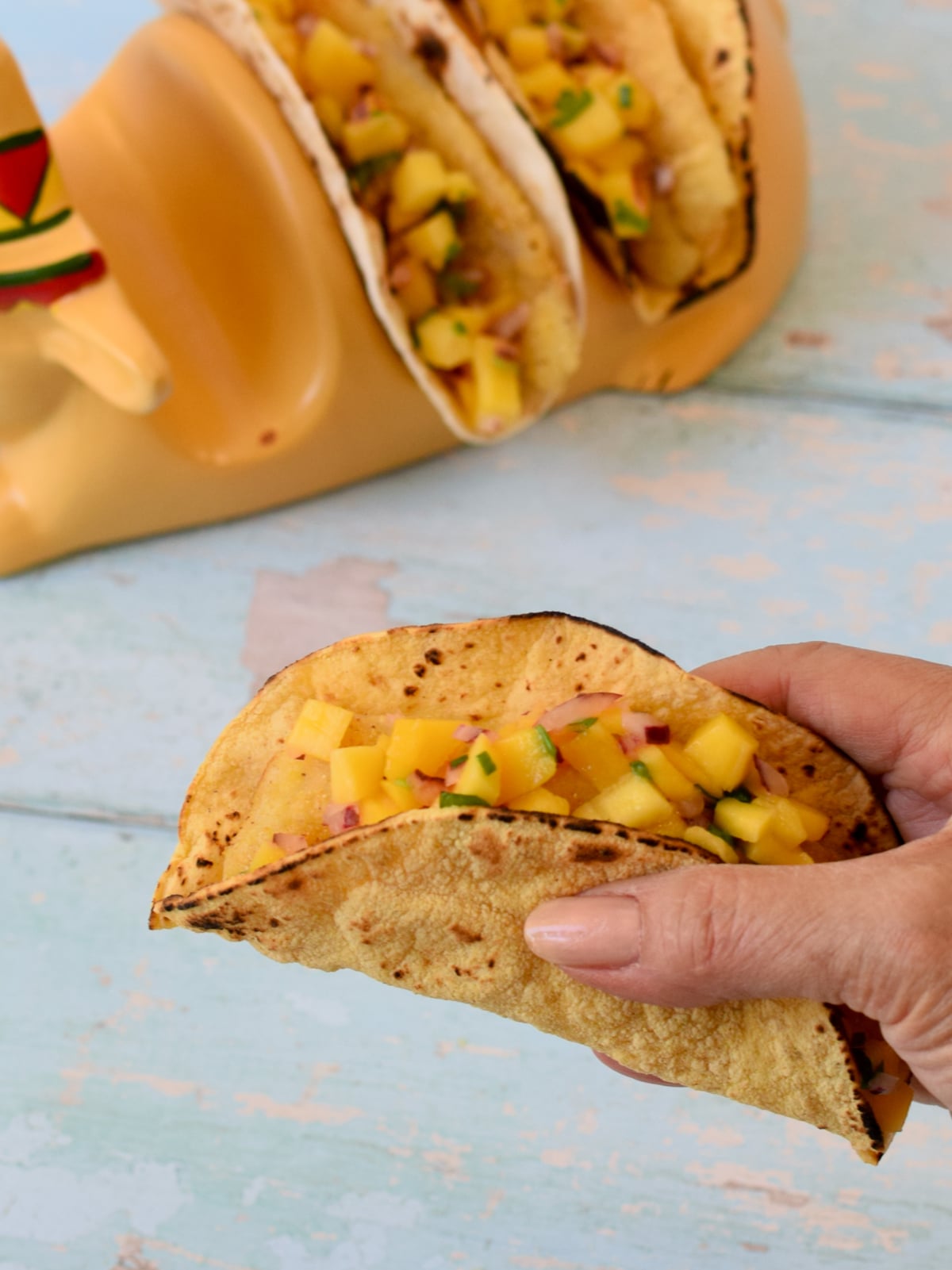 7-Pan‑Fried Crappie Tacos with Mango Salsa-Fish-tacos-with-mango-salsa-1 Pan-Fried Crappie Tacos with Mango Salsa