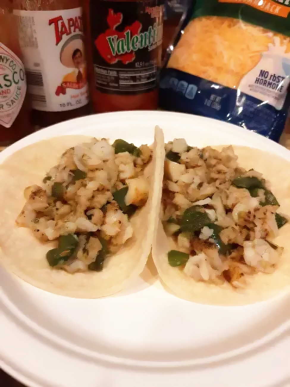 9-Pan‑Cooked Crappie Tacos-CrappieTacosFinished Pan-Cooked Crappie Tacos