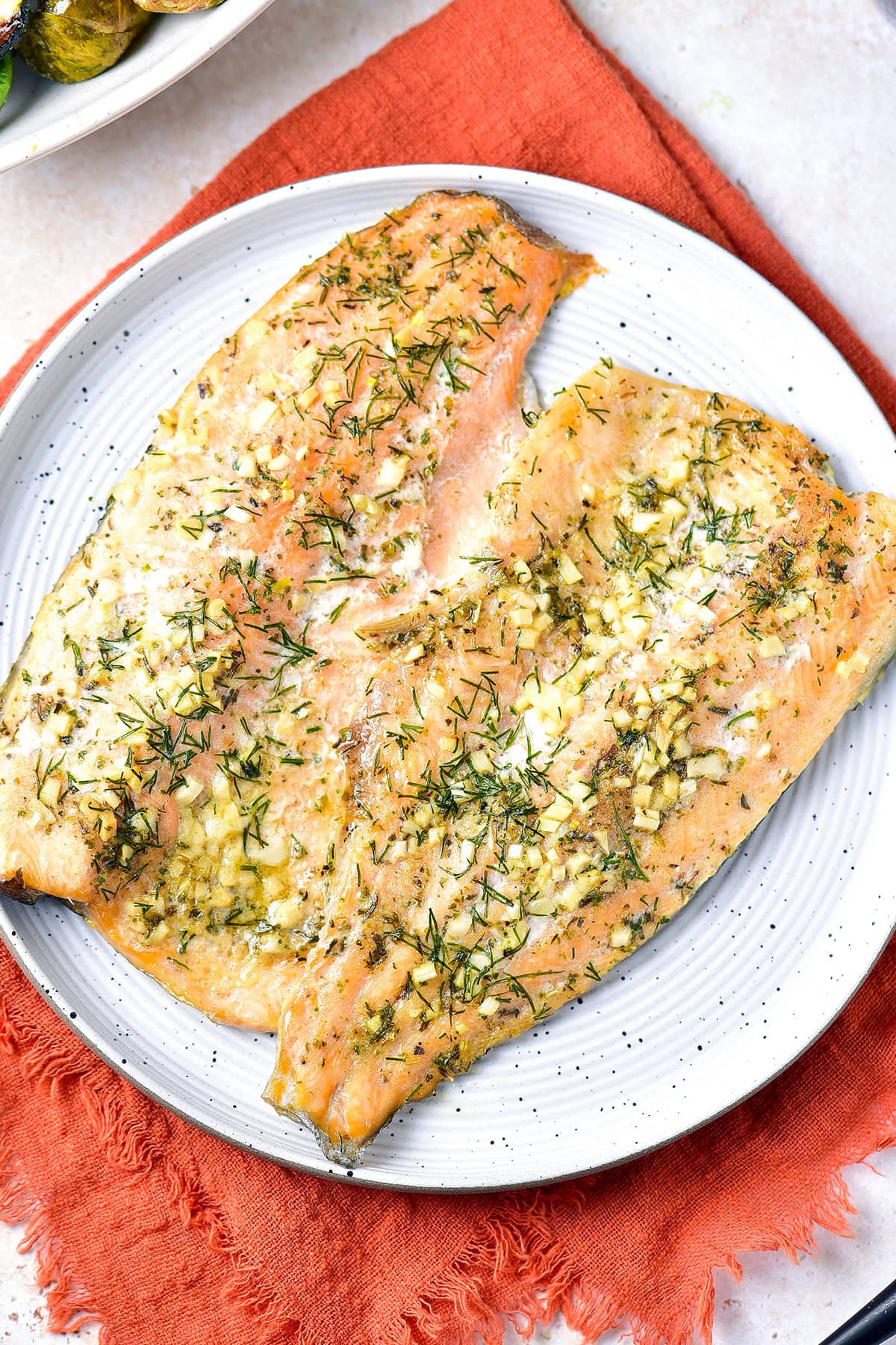 Baked Trout with Garlic Butter and Herbs