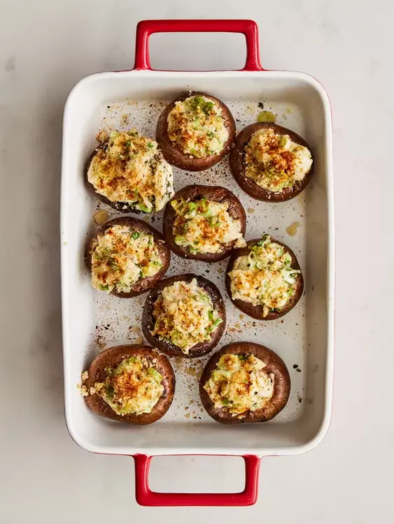 Easy Crab-Stuffed Mushrooms