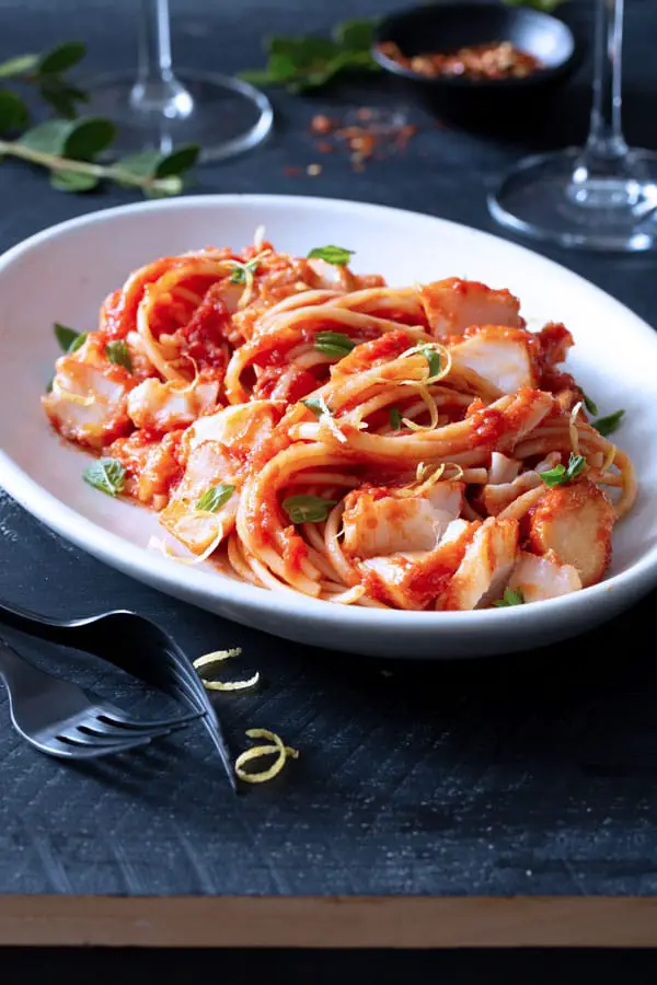 5-Baccalà Linguine-baccala-tomato-sauce-with-linguine Baccalà Linguine