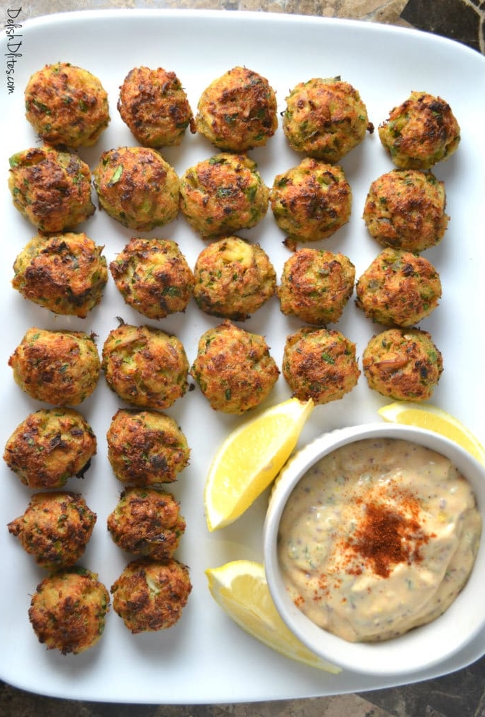 Crab Cake Bites with Lemon Remoulade