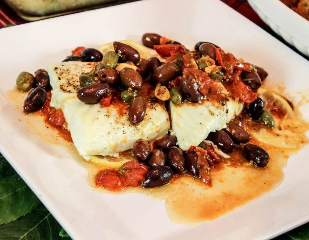 7-Baked Halibut with Tomatoes & Olives-baked-halibut-2-1024x796 Baked Halibut with Tomatoes & Olives