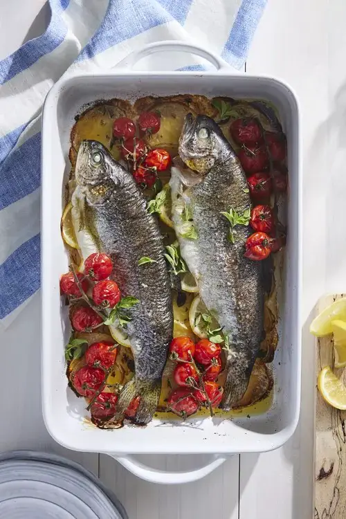 Trout With Tomatoes & Potatoes