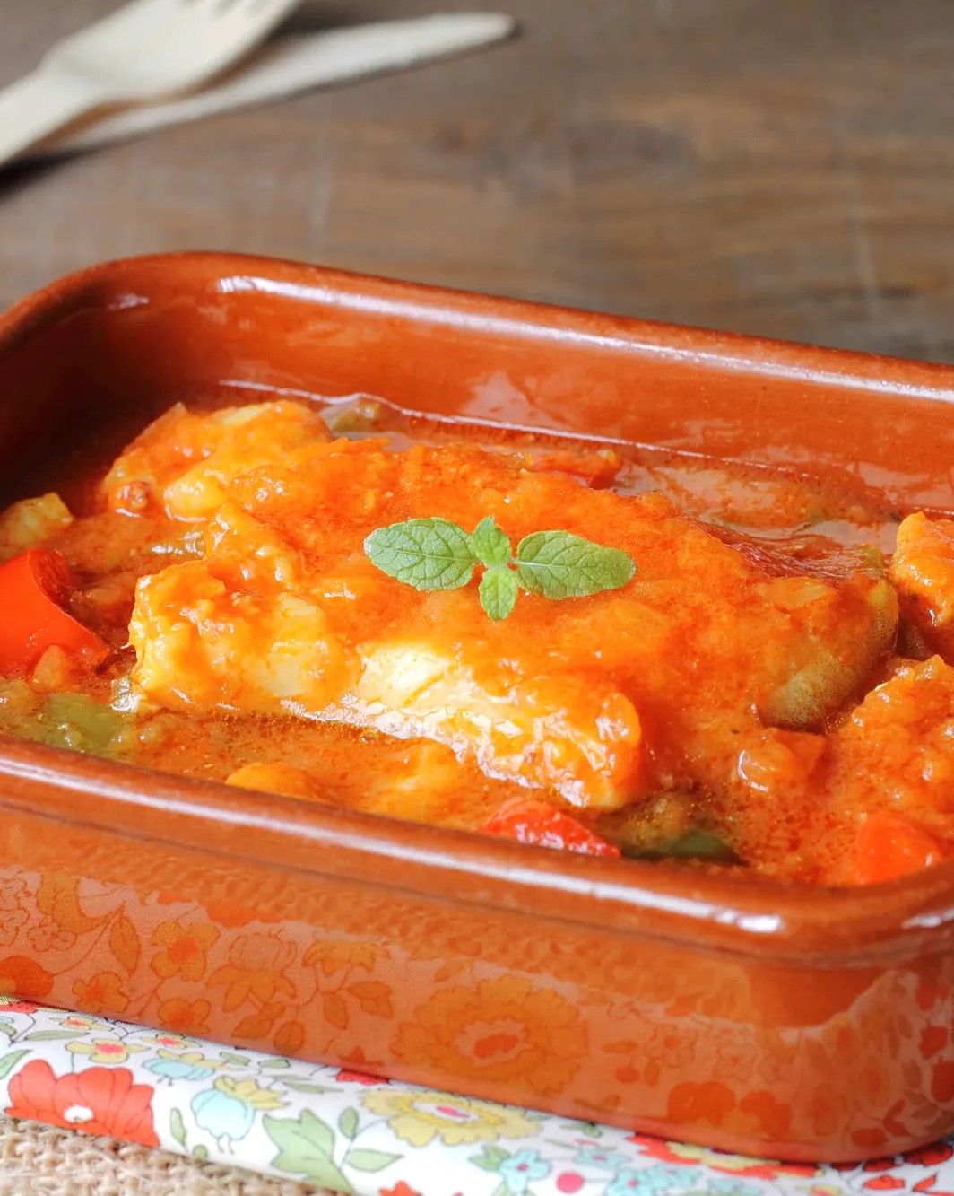 Salt Cod With Tomatoes & Capers