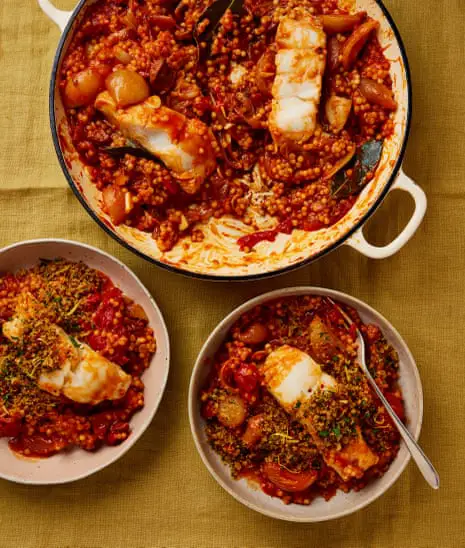 Braised Cod With Chorizo