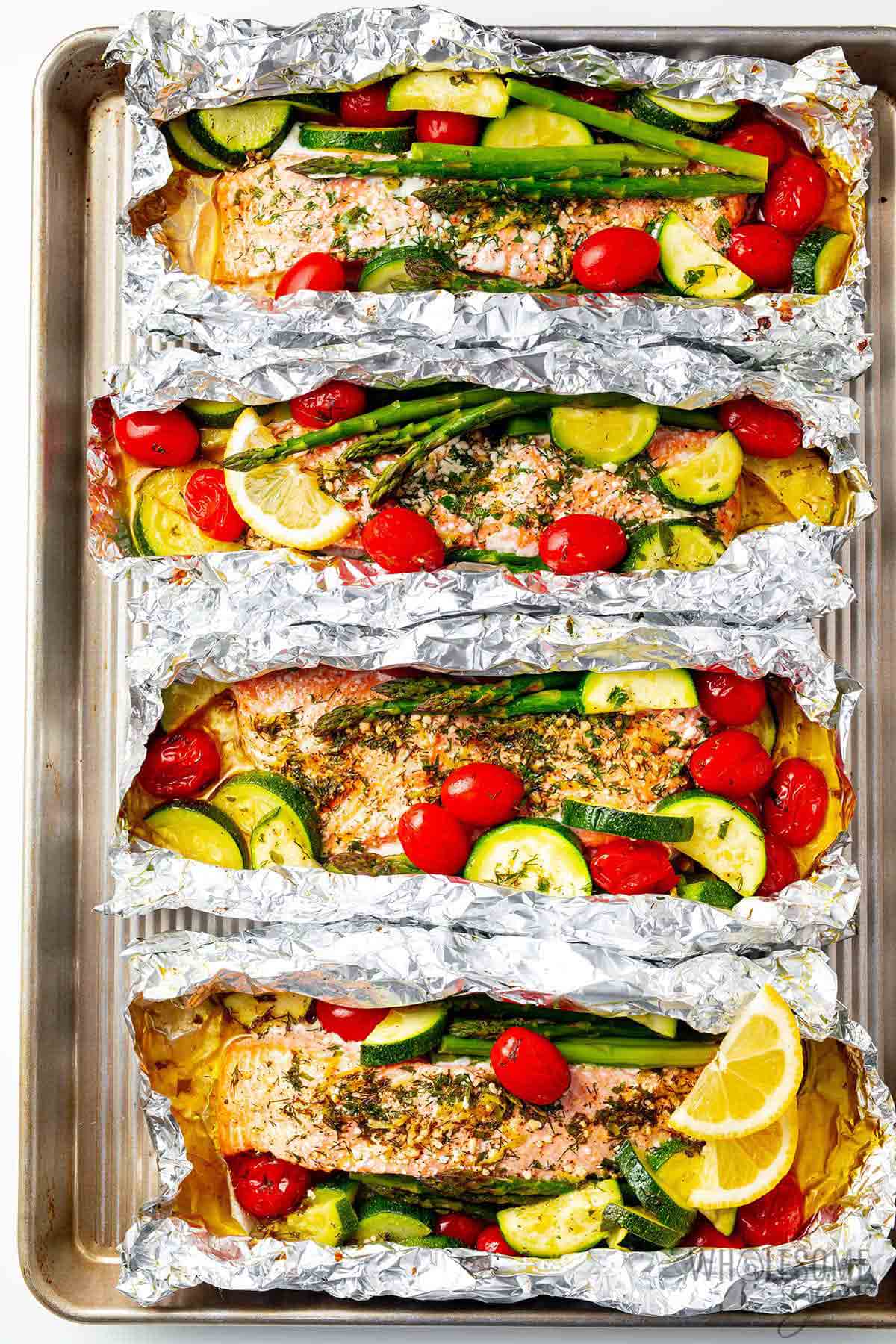 Oven Baked Salmon In Foil Recipes - 10-Quick Oven Baked Salmon in Foil Packets-wholesomeyum-Oven-Baked-Salmon-In-Foil-2