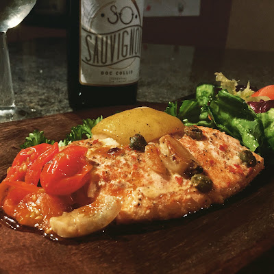 Tomato & Olive Baked Salmon