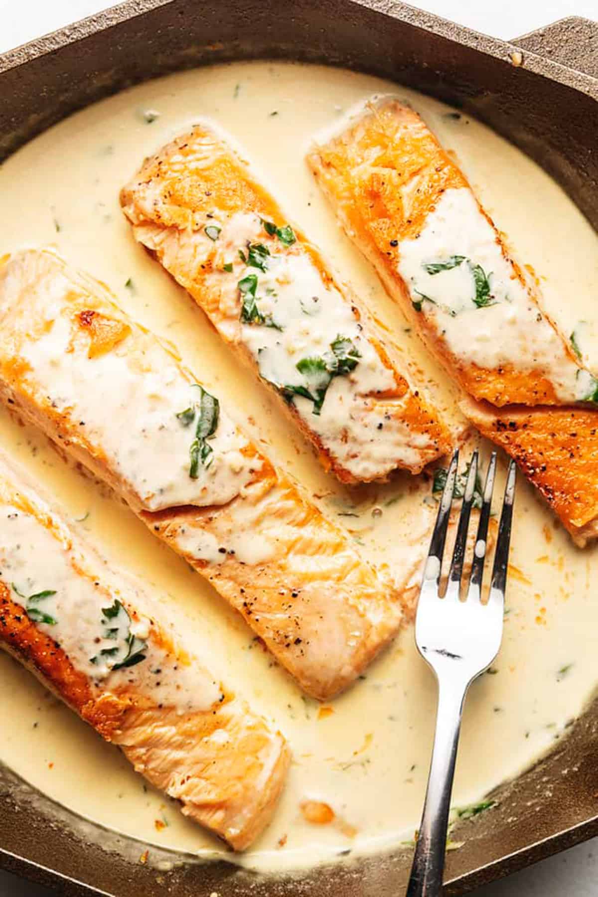Low Carb Salmon Recipes - 3-Keto Creamy Lemon Garlic Salmon-keto-salmon-1