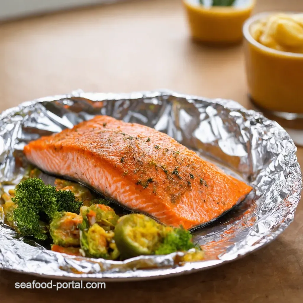 Oven Baked Salmon In Foil Recipes - 4-Flaky Oven Baked Salmon in Foil-perfectly-flaky-ovenbaked-salmon-in-foil-presentation