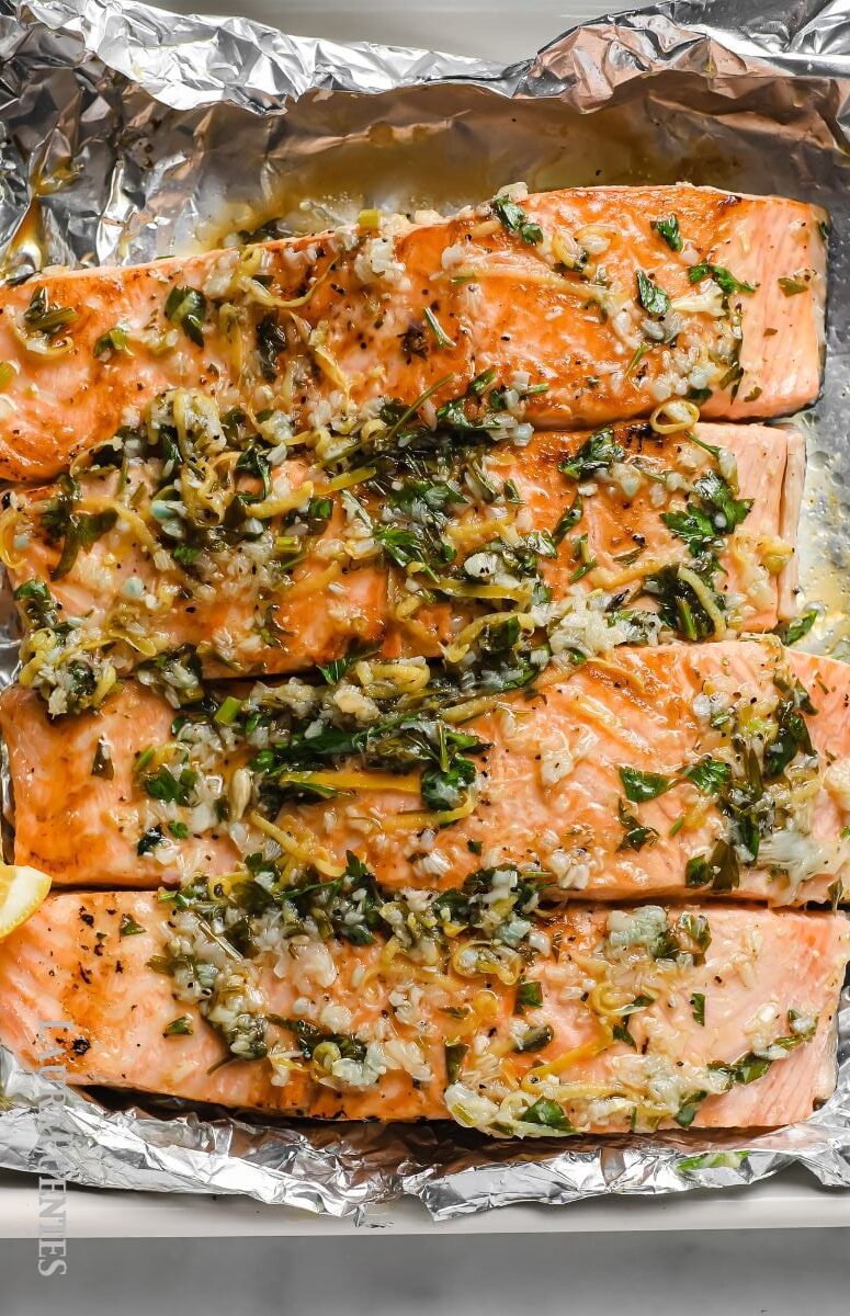 Oven Baked Salmon In Foil Recipes - 5-Garlic-Herb Oven Baked Salmon in Foil-baked-salmon-in-foil_post_1 -v