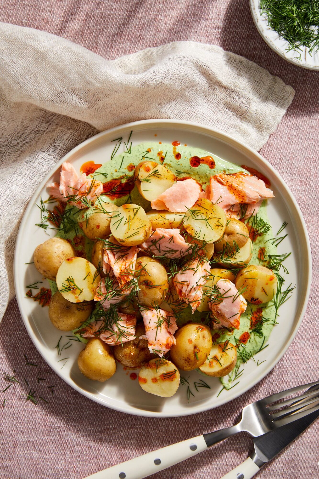 Cold Salmon Recipes - 6-Cold Salmon and Potatoes with Dill Yogurt and Paprika Oil-fa8aa846-be9e-4473-9b18-a09c0b4e1813--2020-1208_salmon-potatoes-dill-yogurt-paprika-oil_3x2_ty-mecham -v
