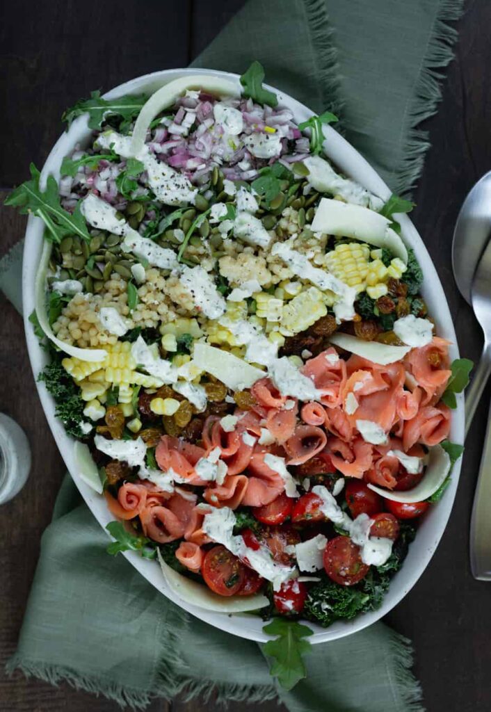 Smoked Salmon Salad Recipes - 7-Rainbow Smoked Salmon Salad Plate-Rainbow-Smoked-Salmon-Salad-706x1024