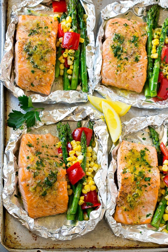 Bbq Salmon Recipes In Foil - 7-Salmon Foil Packets with Vegetables-salmon-foil-packets-4