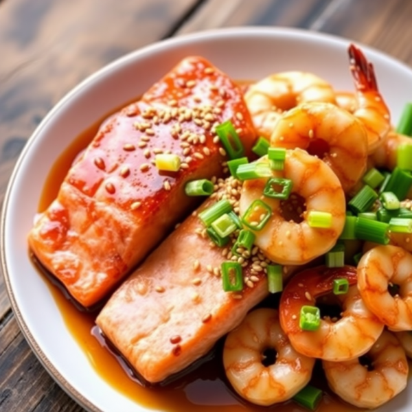 Easy Salmon And Shrimp Recipes - 11-Sesame Salmon & Shrimp Sauté-6896_1_1729781895