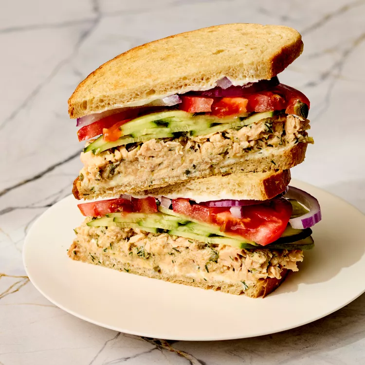 salmon salad sandwich recipes - 3-Cucumber Salmon Salad Sandwich-1