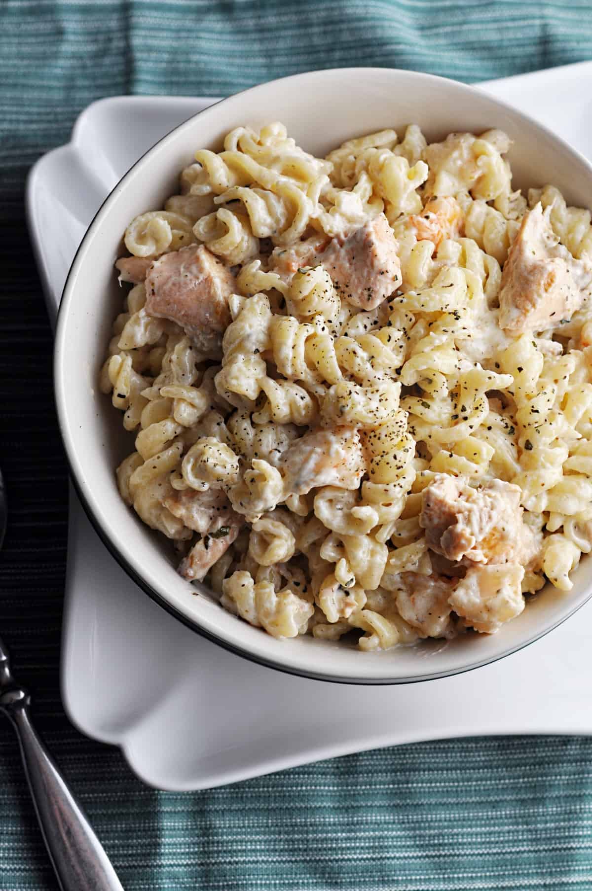 Easy Salmon And Shrimp Recipes - 4-Creamy Shrimp & Salmon Pasta-SalmonShrimpPasta22