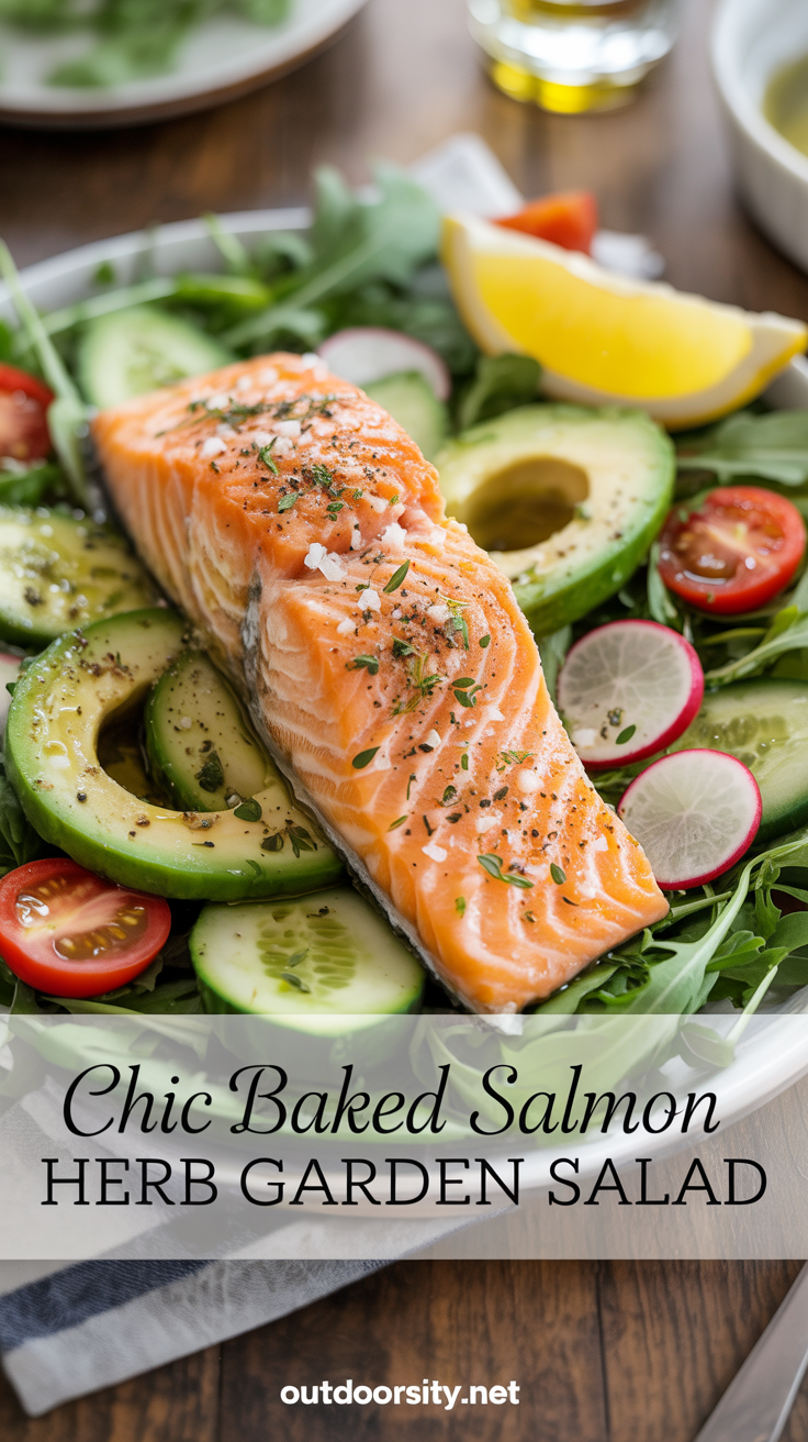 pin-1-Chic baked salmon herb garden salad-4-1