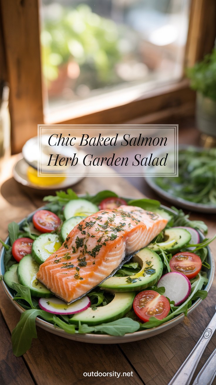 pin-1-Chic baked salmon herb garden salad-4