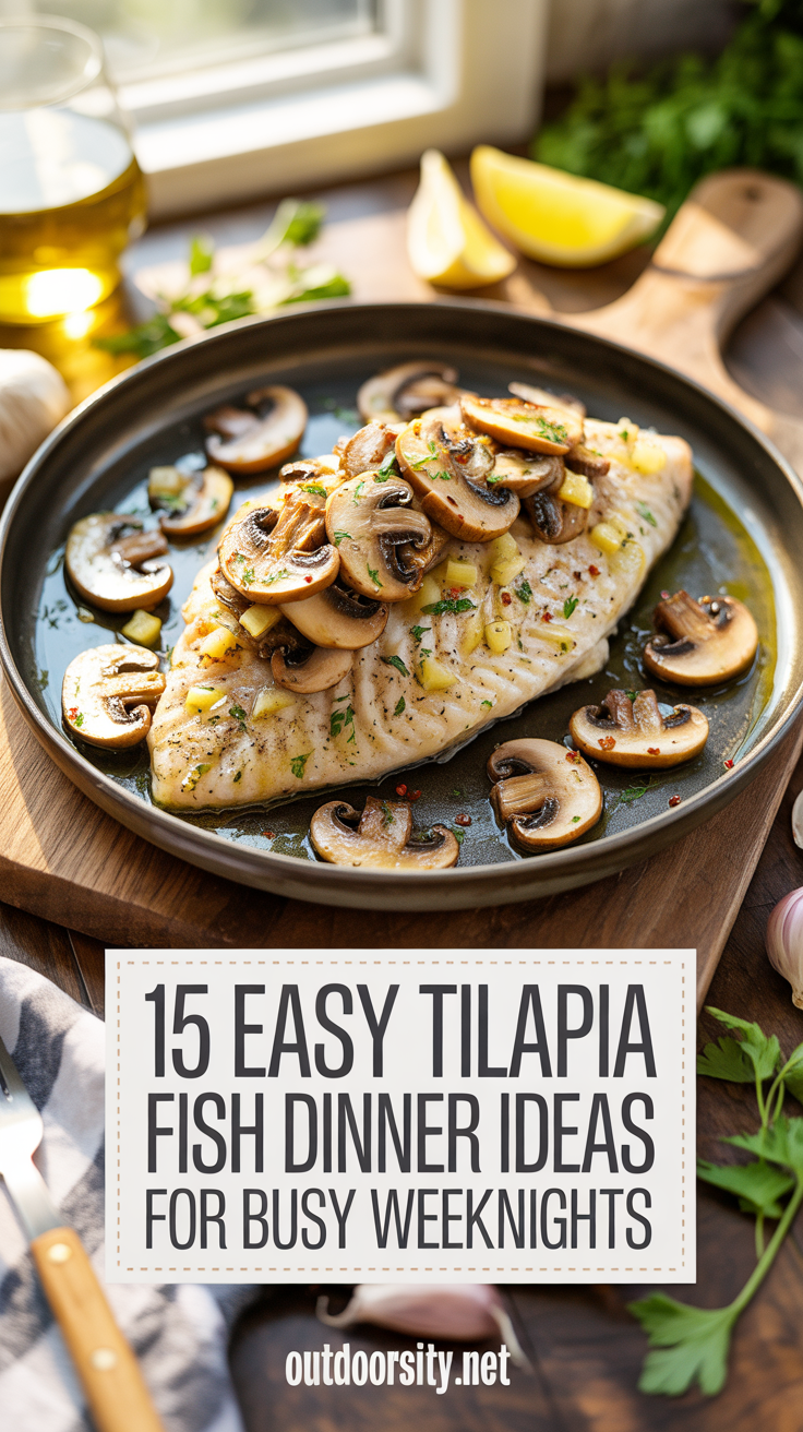 pin-9-One-Pan Easy Mushroom Tilapia Fish for Dinner-4