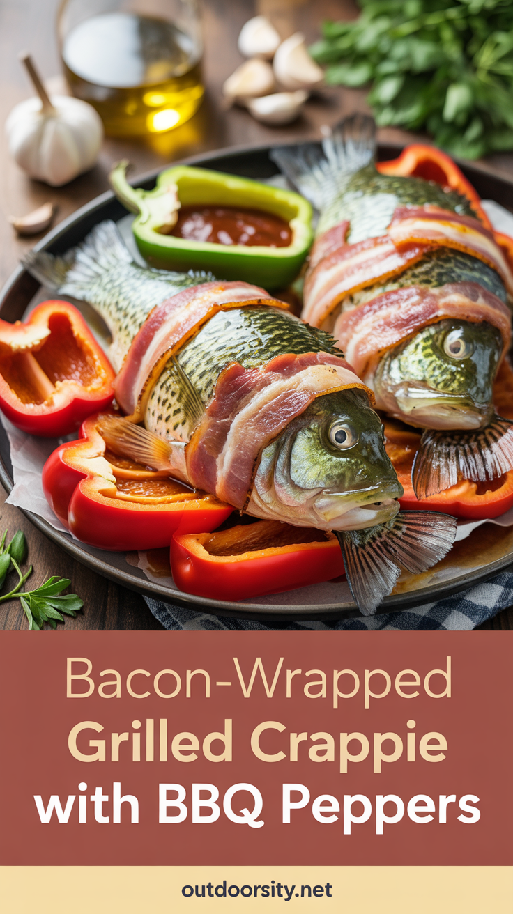 pin-1-Bacon-Wrapped Grilled Crappie With BBQ Peppers-10