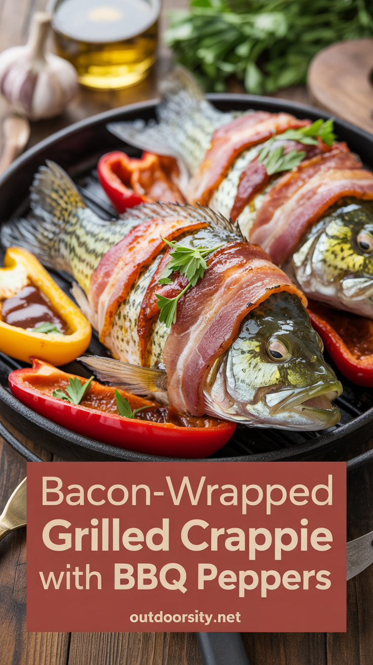 pin-1-Bacon-Wrapped Grilled Crappie With BBQ Peppers-4