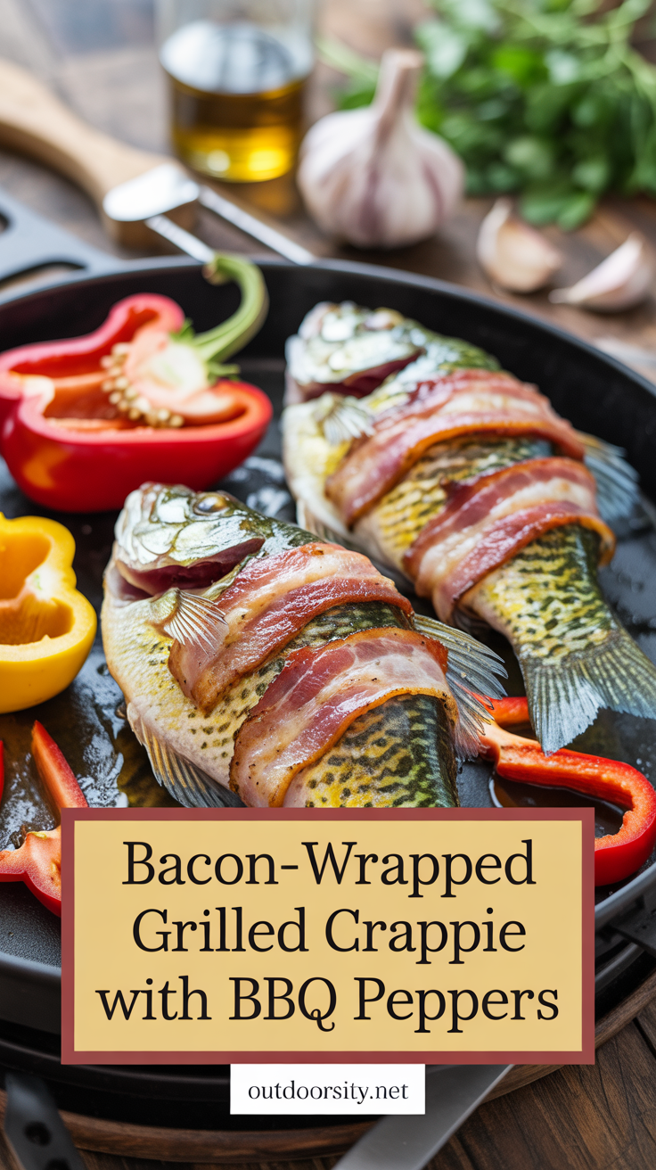 pin-1-Bacon-Wrapped Grilled Crappie With BBQ Peppers-6