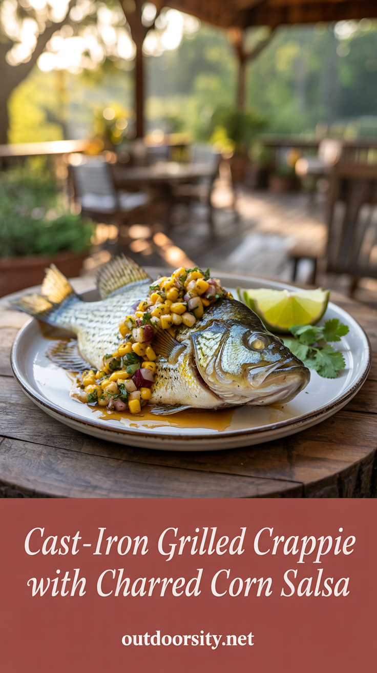pin-1-Cast-Iron Grilled Crappie With Charred Corn Salsa-1-2