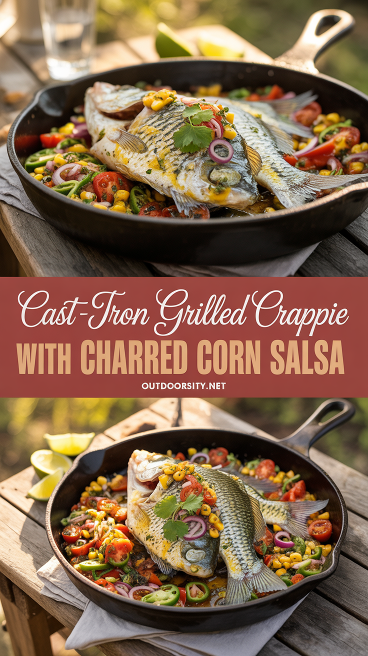 pin-1-Cast-Iron Grilled Crappie With Charred Corn Salsa-3-2