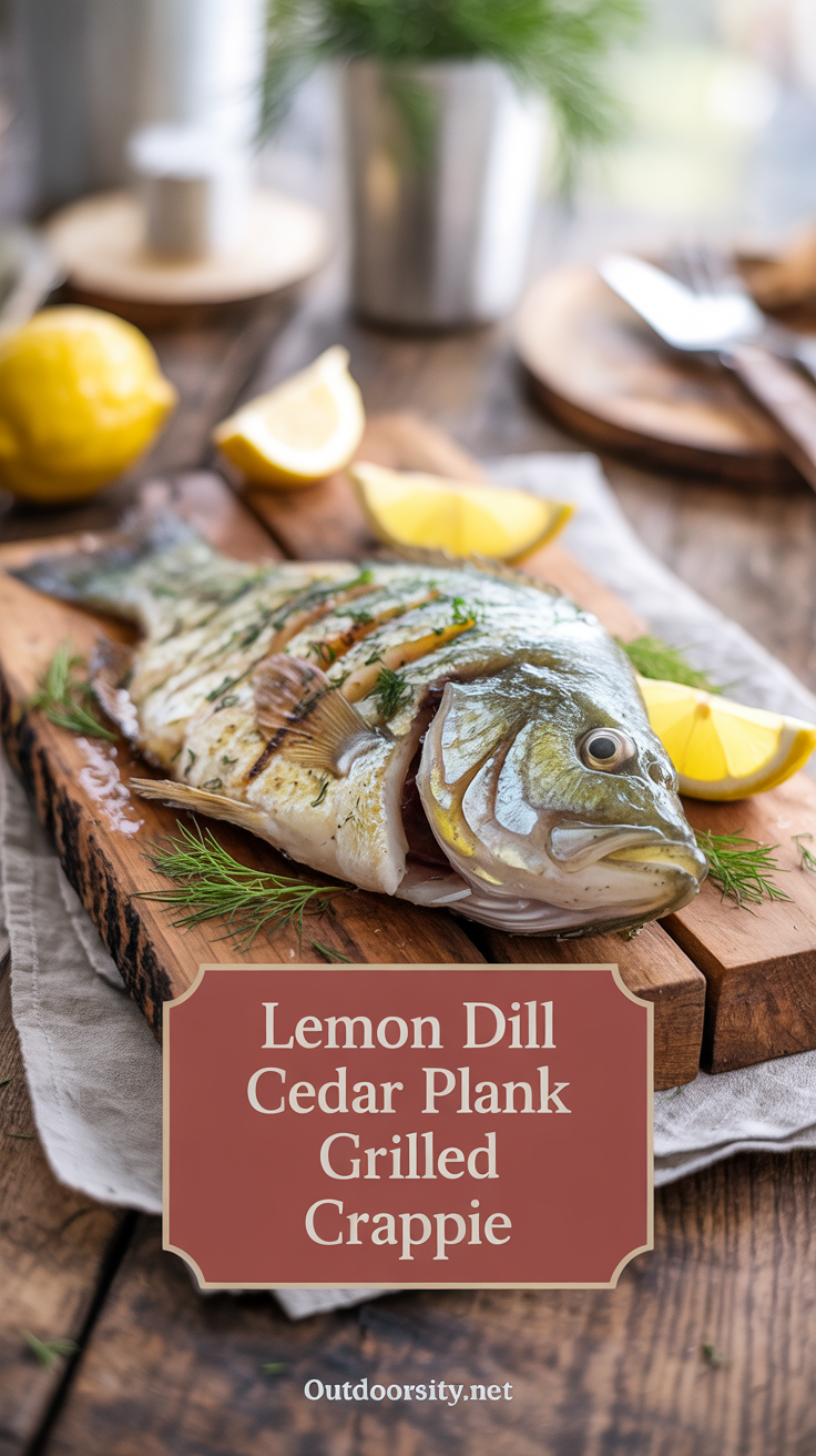 pin-1-Lemon Dill Cedar Plank Grilled Crappie-10