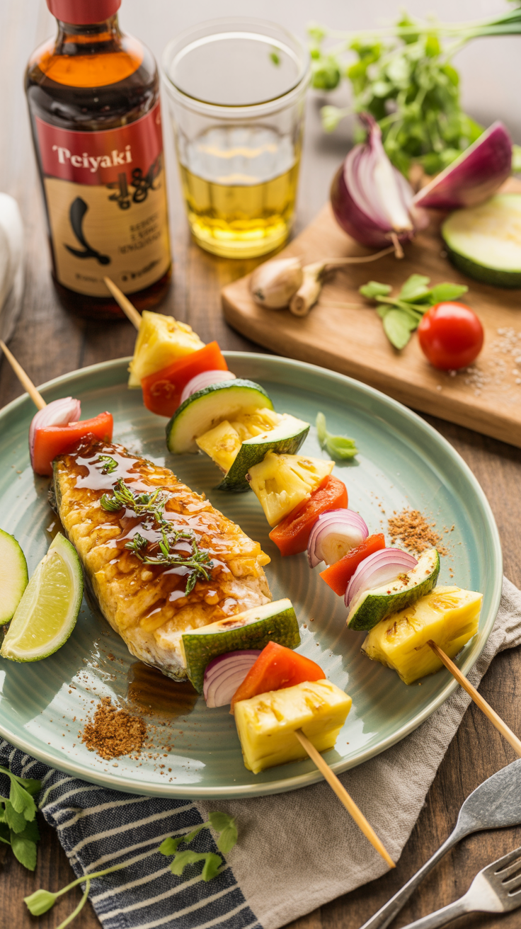 pin-1-Teriyaki Pineapple Grilled Crappie With Skewered Vegetables-6