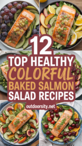 12 Healthy Colorful Baked Salmon Salad Recipes (Easy Dinner-Ready Fish Salads)