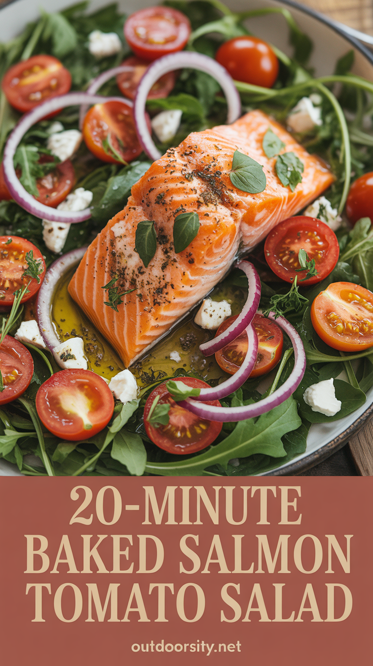 pin-1-20-minute baked salmon tomato salad-3-1