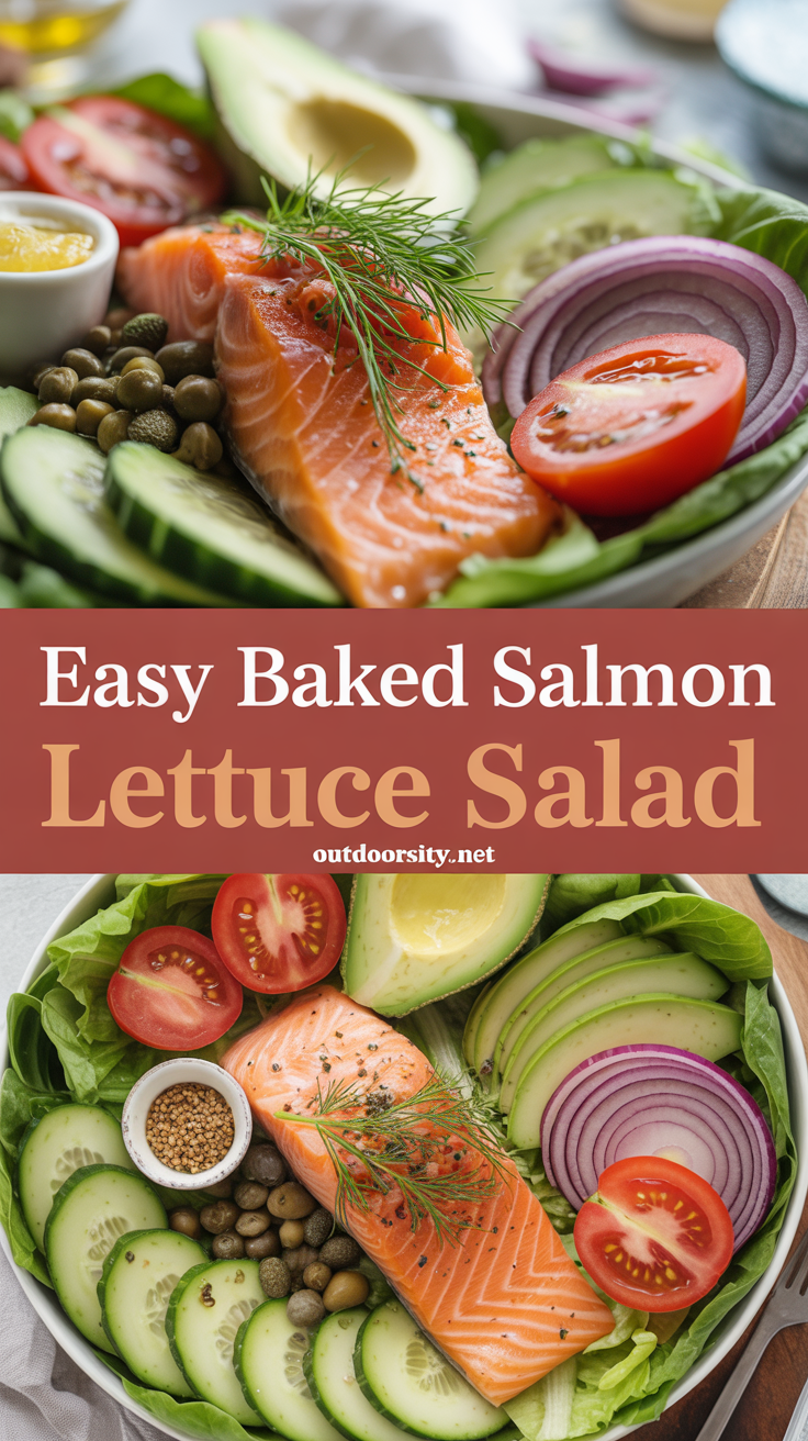 pin-1-Easy baked salmon lettuce salad-10
