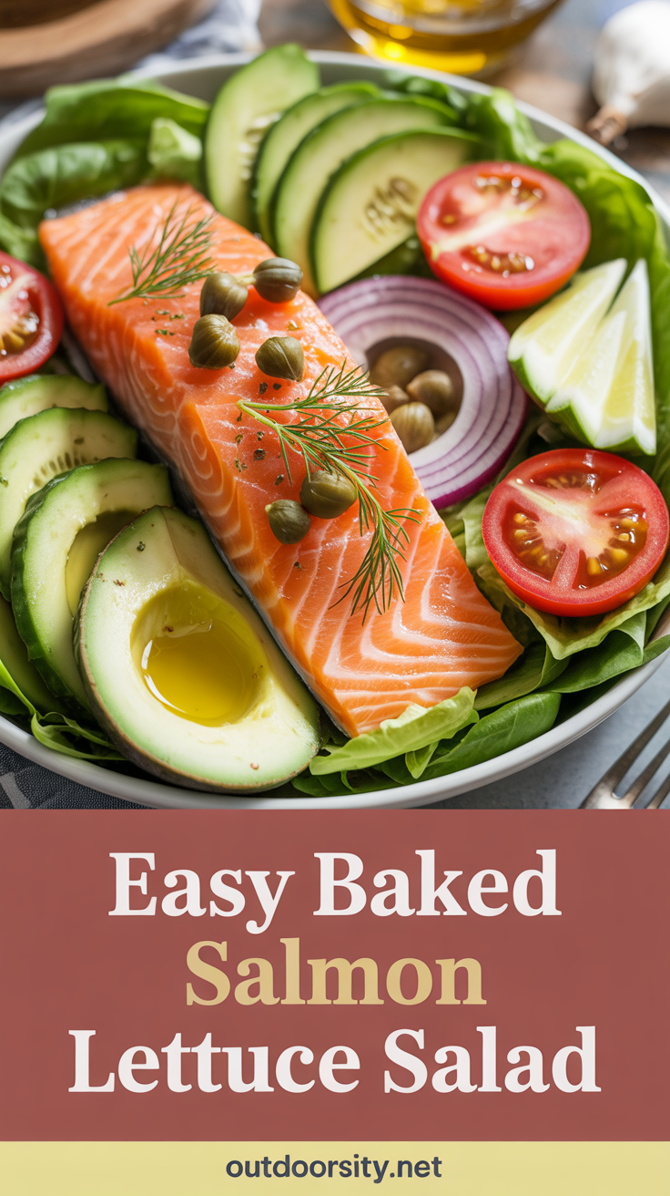 pin-1-Easy baked salmon lettuce salad-3